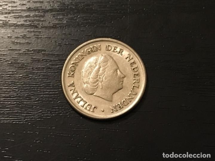 Monedas antiguas de Europa: Moneda 25 cent Holanda 1950 - Foto 2