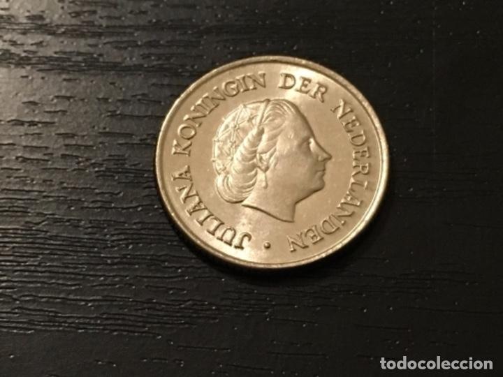 Monedas antiguas de Europa: Moneda 25 cent Holanda 1964 - Foto 2