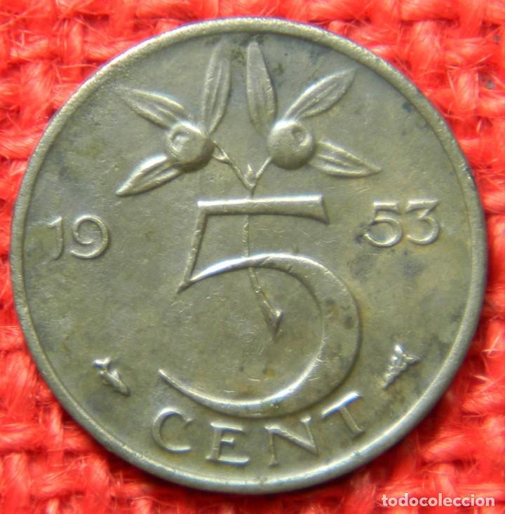 Monedas antiguas de Europa: Holanda &ndash; 5 centimos - 1953 - Foto 2
