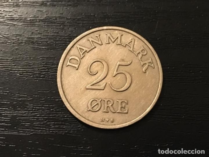 Monedas antiguas de Europa: Moneda 25 ore Dinamarca 1954 - Foto 2