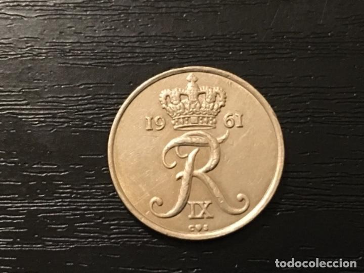Monedas antiguas de Europa: Moneda 10 ore Dinamarca 1961 - Foto 2