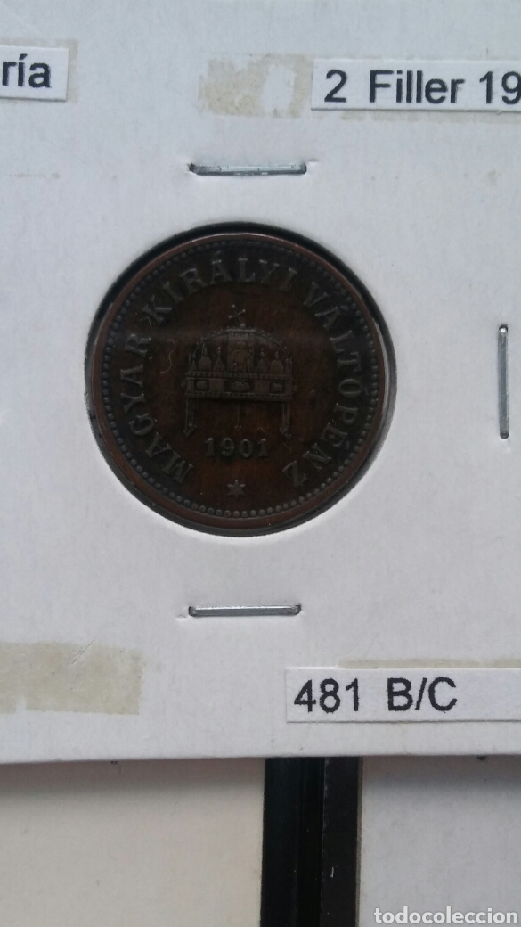 Monedas antiguas de Europa: Hungr&iacute;a 2 fallar 1901 ebc - Foto 1