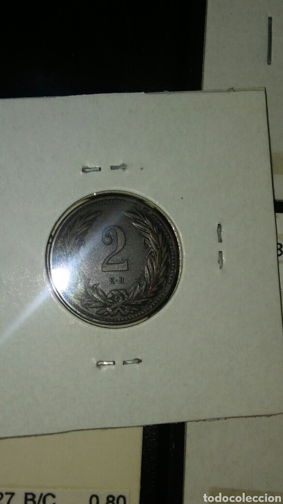 Monedas antiguas de Europa: Hungr&iacute;a 2 fallar 1901 ebc - Foto 2