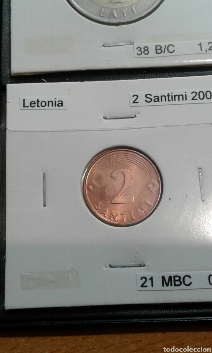 Monedas antiguas de Europa: Letonia 2 santimi 2000 mbc km21 - Foto 1