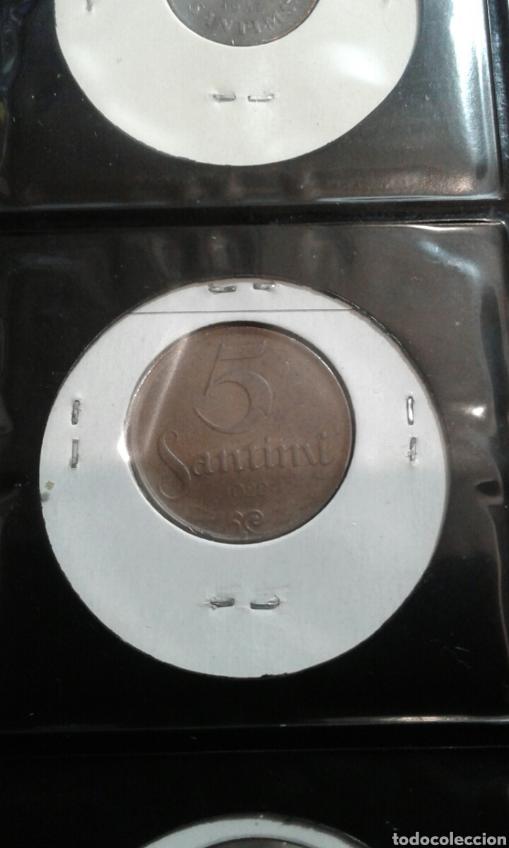 Monedas antiguas de Europa: Letonia 5 santimu 1922 ebc km3 - Foto 2
