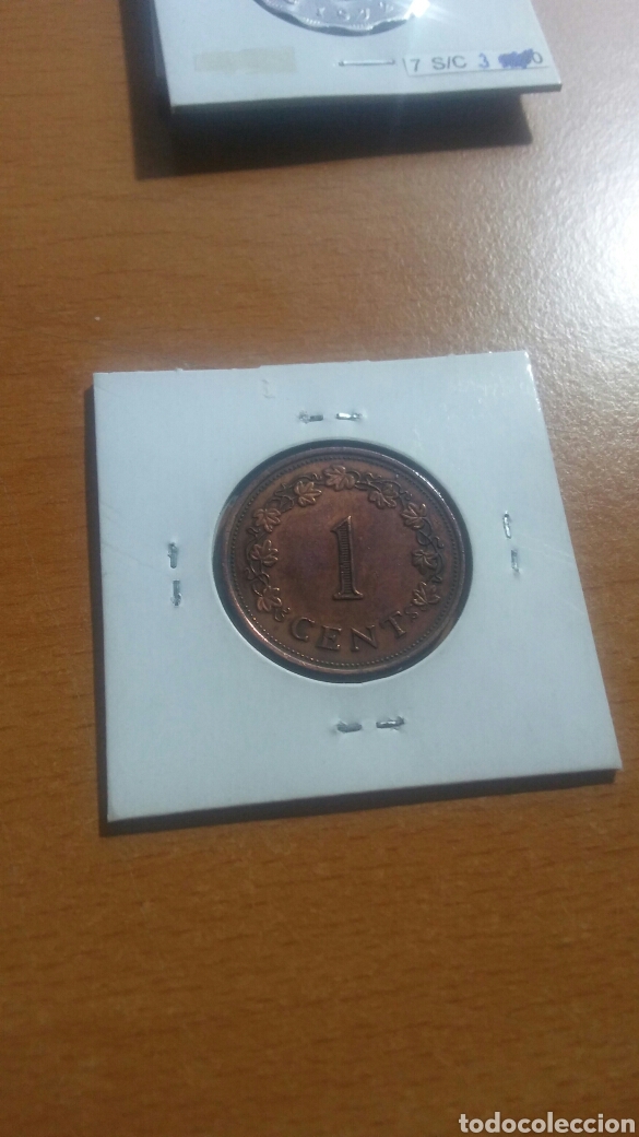 Monedas antiguas de Europa: Malta 1 cent 1977 ebc km8 - Foto 2