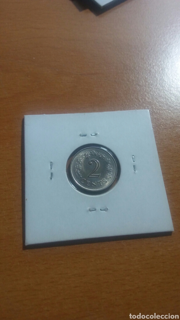 Monedas antiguas de Europa: Malta 2 cent 1977 sc km9 - Foto 2
