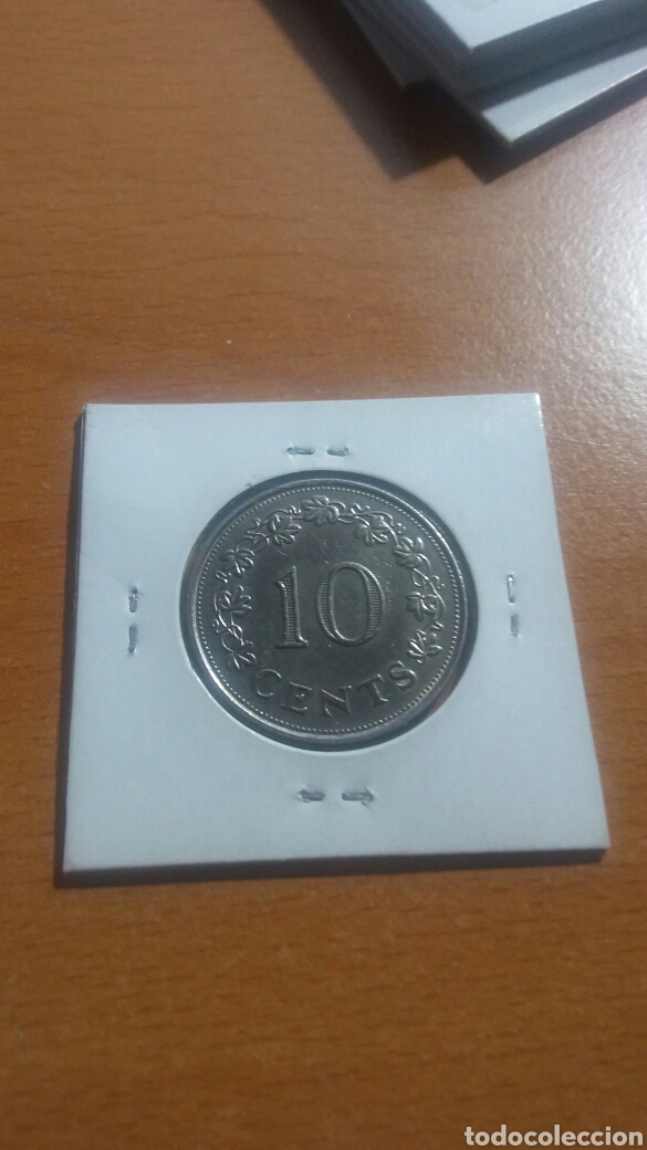 Monedas antiguas de Europa: Malta 10 cent 1972 sc km11 - Foto 2