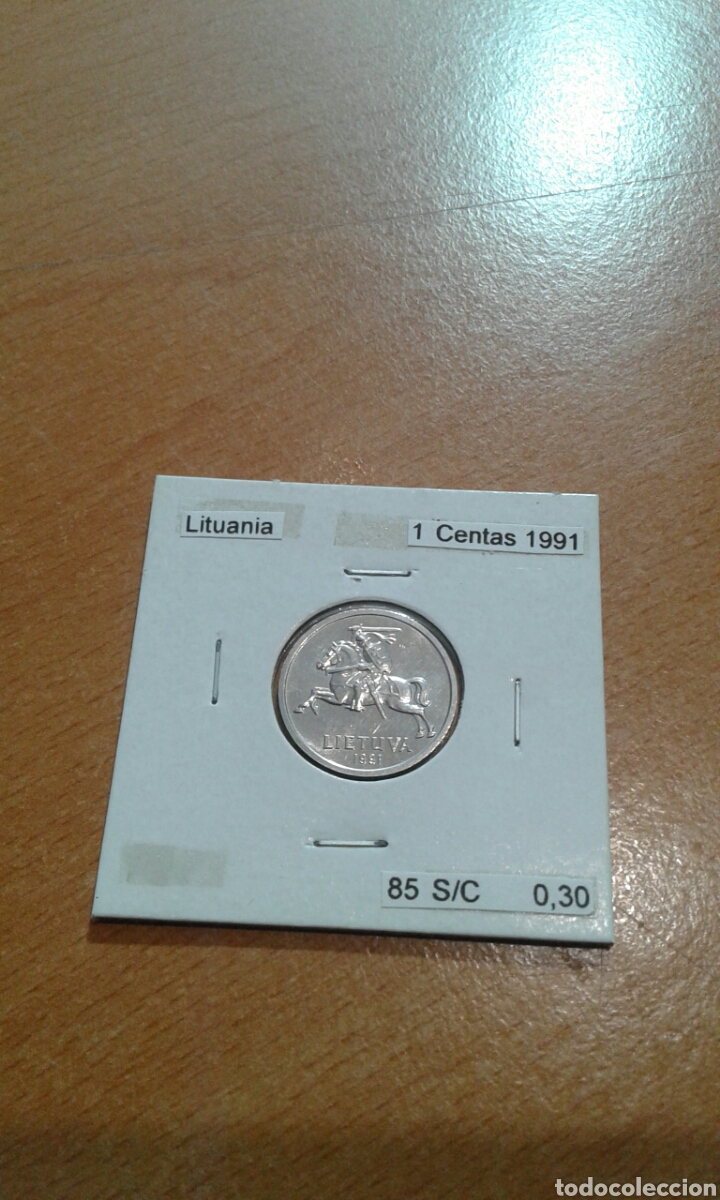 Monedas antiguas de Europa: Lituania 1 centas 1991 sc km85 - Foto 1