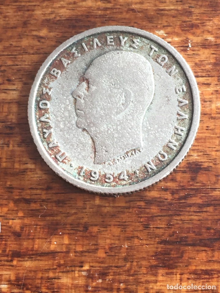 Monedas antiguas de Europa: Moneda 50 lepta Grecia 1954 - Foto 1