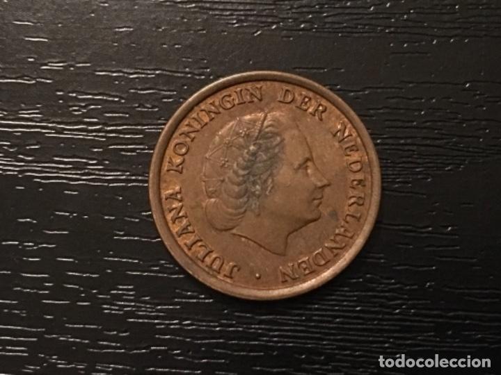 Monedas antiguas de Europa: Moneda 1 cent Holanda 1956 - Foto 2