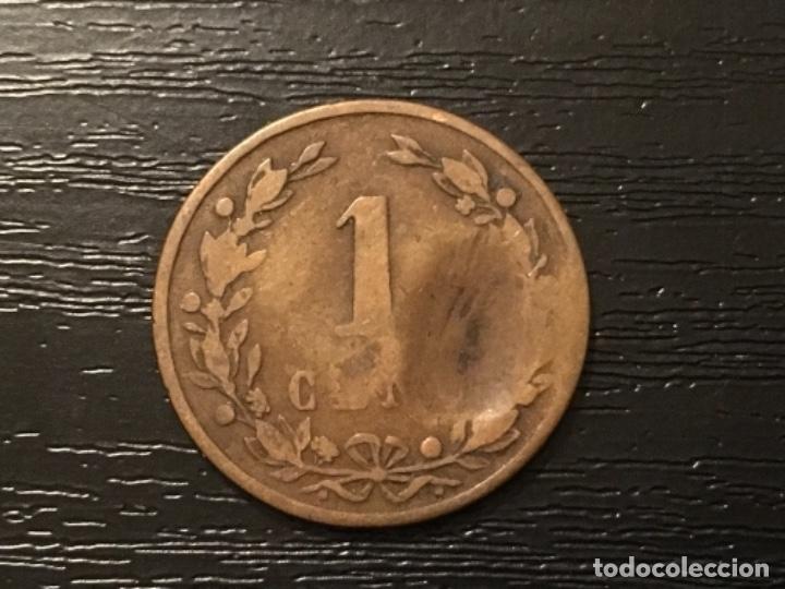 Monedas antiguas de Europa: Moneda 1 cent Holanda 1878 - Foto 2