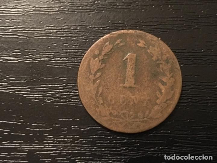 Monedas antiguas de Europa: Moneda 1 cent Holanda 1878 - Foto 2