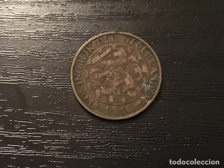 Monedas antiguas de Europa: Moneda 1 cent Holanda 1916 - Foto 1