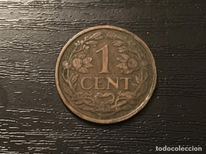 Monedas antiguas de Europa: Moneda 1 cent Holanda 1916 - Foto 2