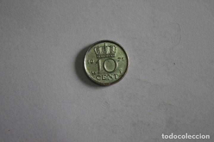 Monedas antiguas de Europa: HOLANDA - 10 CENTIMOS 1971 - Foto 2