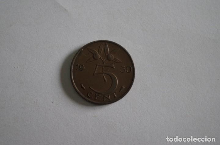Monedas antiguas de Europa: HOLANDA - 5 CENTIMOS 1950 - Foto 2