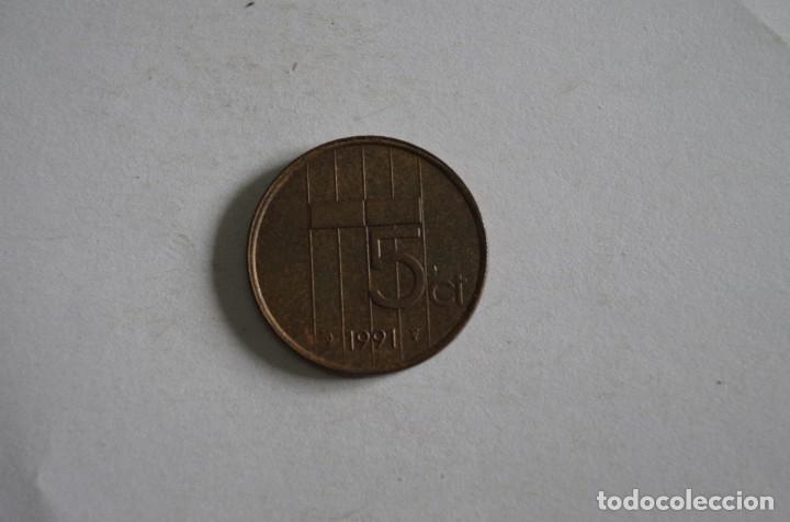 Monedas antiguas de Europa: HOLANDA - 5 CENTIMOS 1991 - Foto 2
