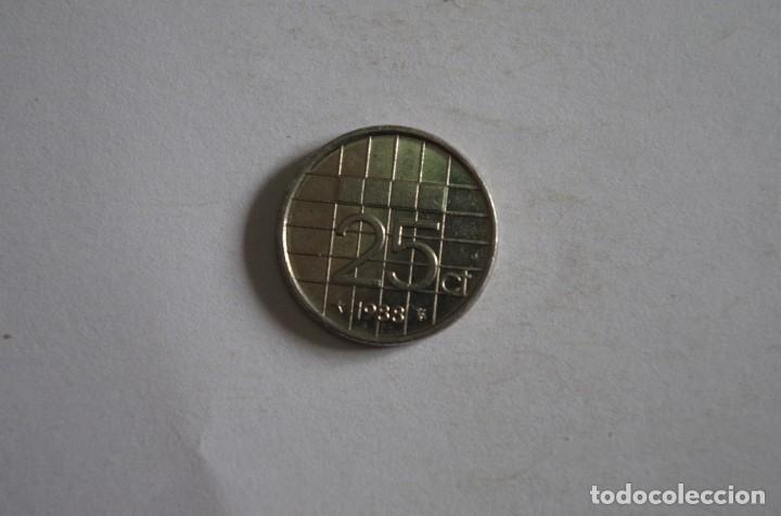 Monedas antiguas de Europa: HOLANDA - 25 CENTIMOS 1988 - Foto 2