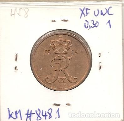 Monedas antiguas de Europa: DINAMARCA 1969. MONEDA DE 5 ORE. EBC - Foto 2