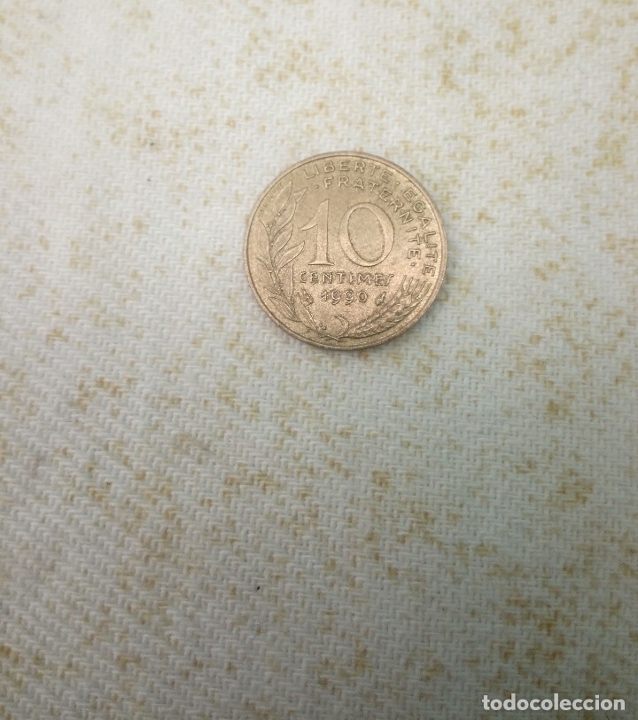 Monedas antiguas de Europa: Moneda de 10 centavos Francia 1990 - Foto 2