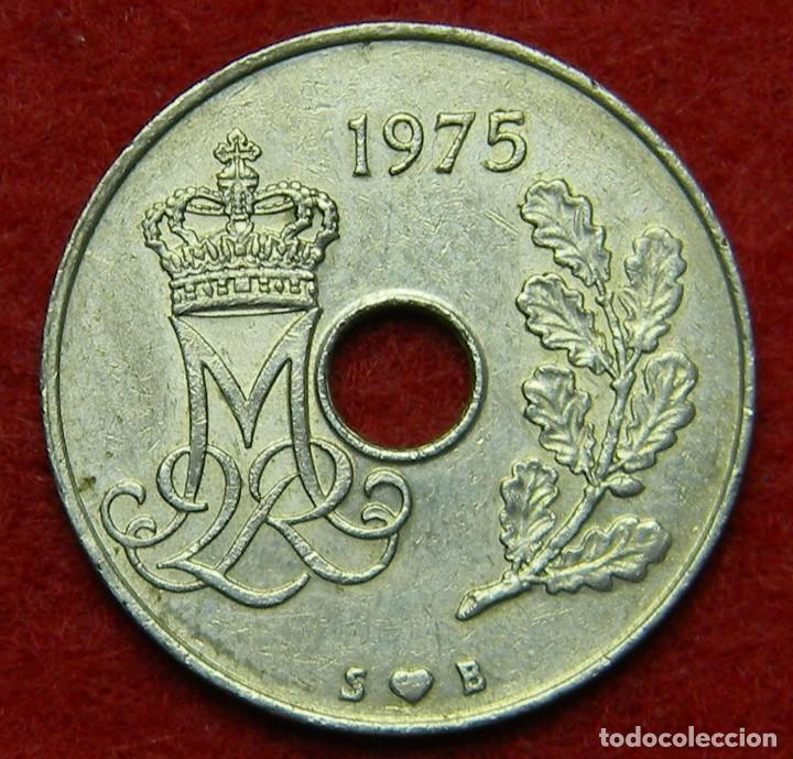 Monedas antiguas de Europa: Dinamarca - 25 Ore - 1975 - Foto 1