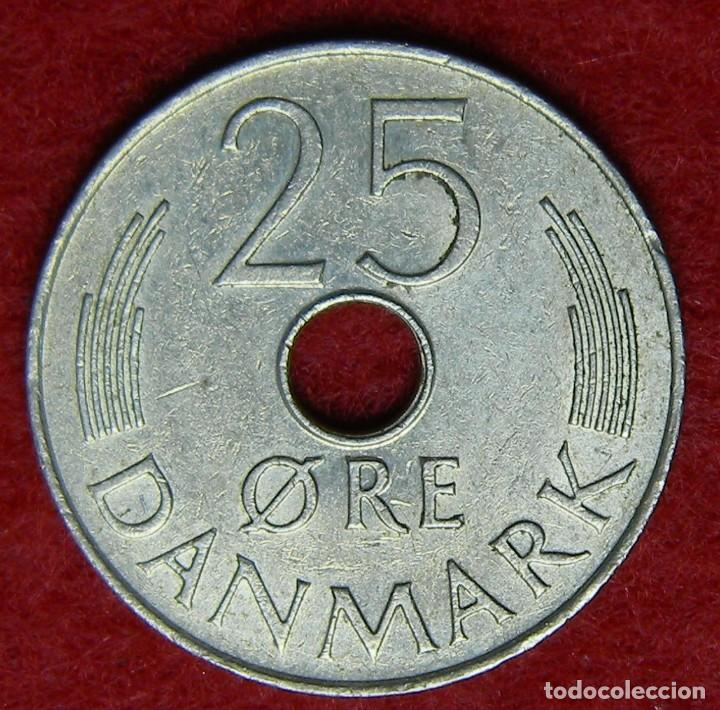 Monedas antiguas de Europa: Dinamarca - 25 Ore - 1975 - Foto 2