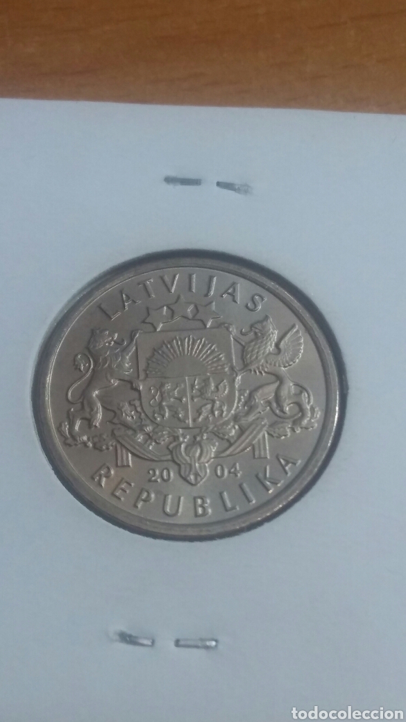 Monedas antiguas de Europa: Letonia 1 lats 2004 sc - Foto 2