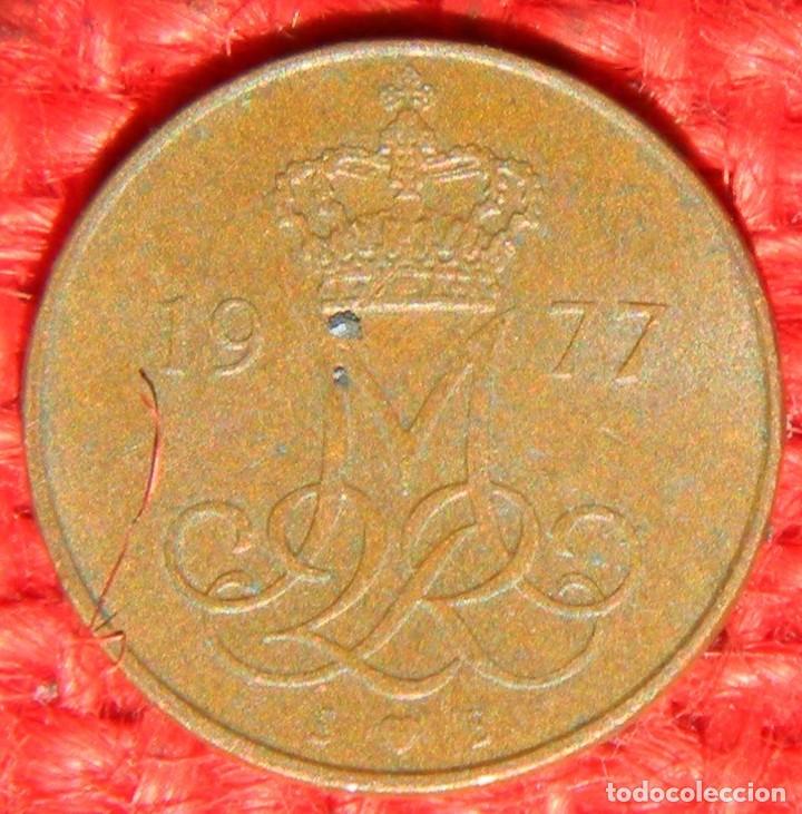 Monedas antiguas de Europa: Dinamarca - 5 Ore - 1977 - Foto 1