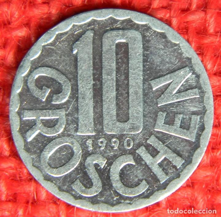 Monedas antiguas de Europa: Austria - 10 groschen - 1990 - Foto 2