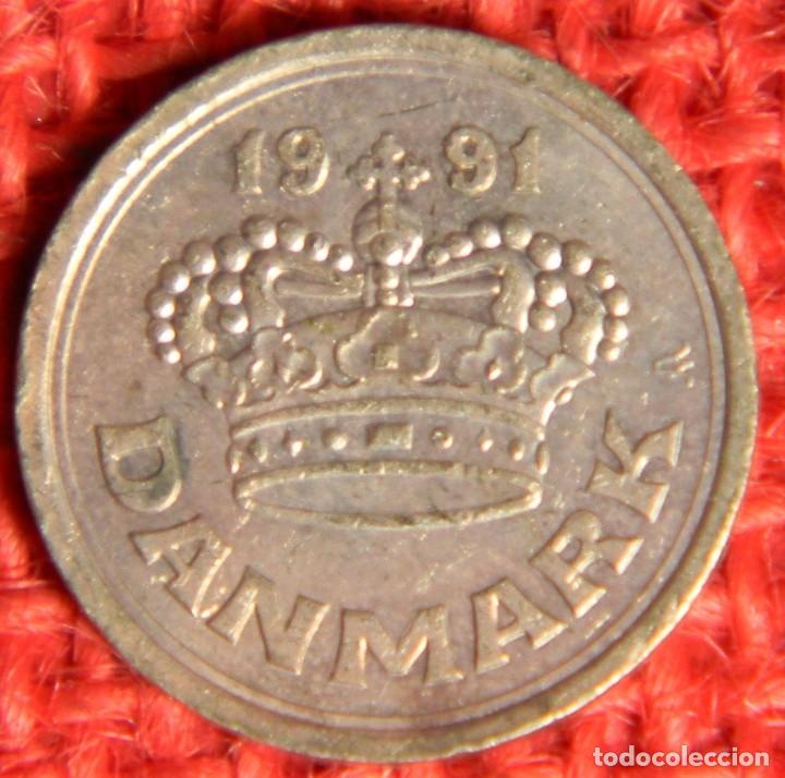 Monedas antiguas de Europa: Dinamarca - Danmark - 25 Ore - 1991 - Foto 2