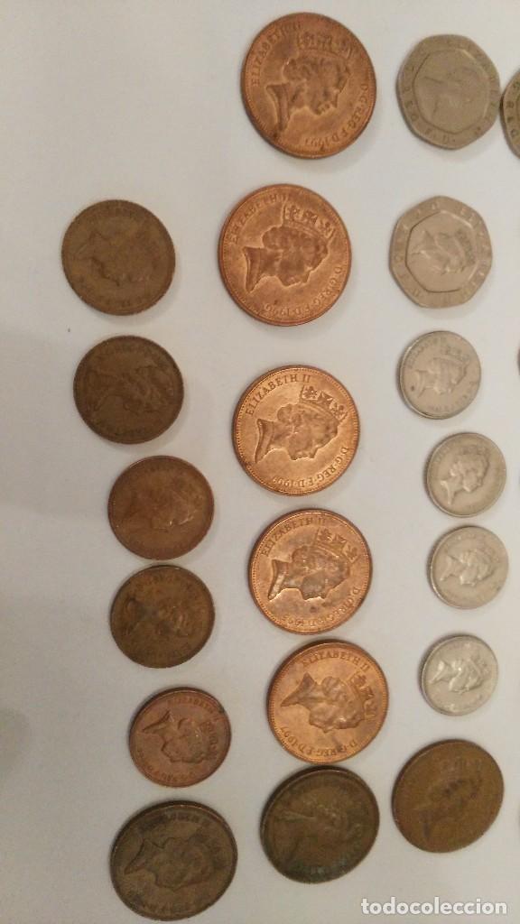Monedas antiguas de Europa: lote 36 monedas inglaterra - Foto 2