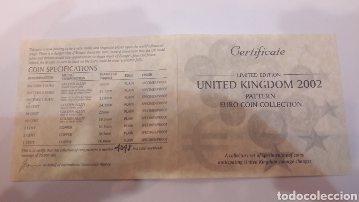 Monedas antiguas de Europa: Inglaterra 2002 pruebas proff 8 monedas - Foto 3