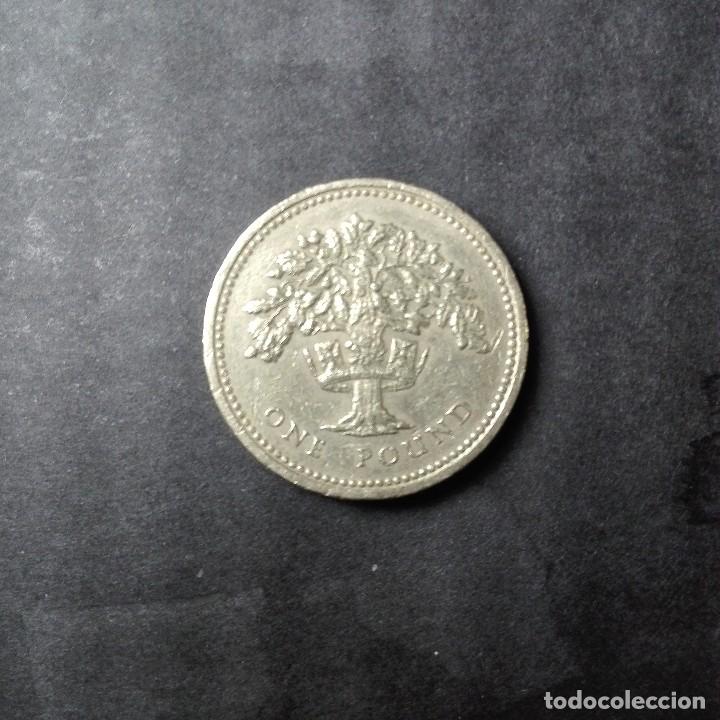 Monedas antiguas de Europa: INGLATERRA A&Ntilde;O 1987 ONE POUND - Foto 2