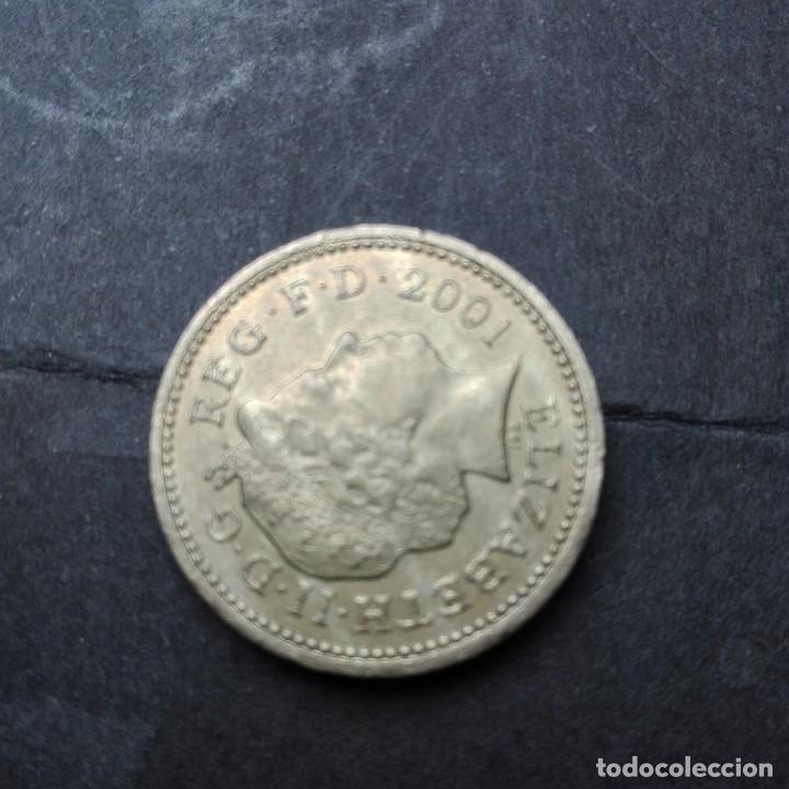 Monedas antiguas de Europa: INGLATERRA A&Ntilde;O 2001 ONE POUND - Foto 1