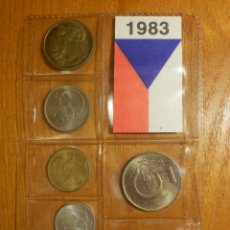 Monedas antiguas de Europa: SET MONEDAS - REÚBLICA SOCIALISTA DE CHECOSLOVAQUIA - AÑO 1983 - SC - HALERU -