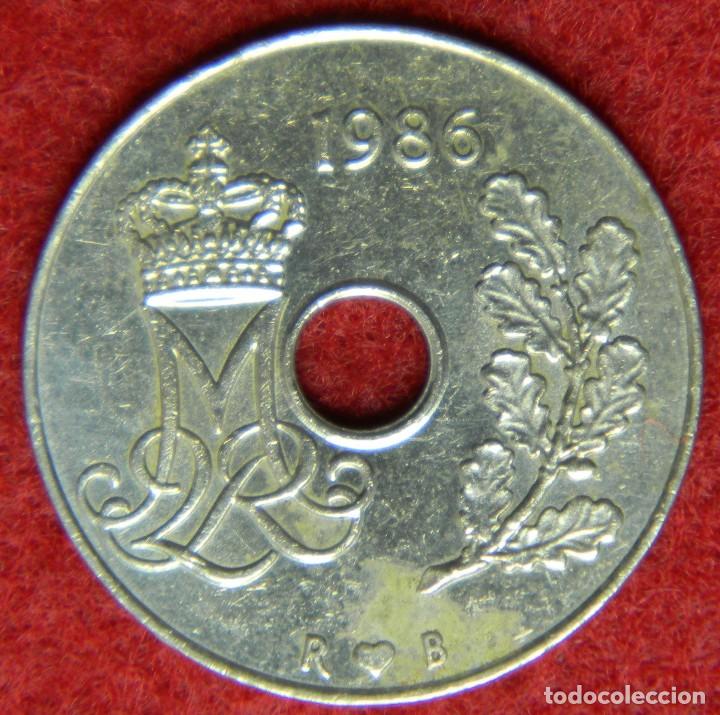 Monedas antiguas de Europa: Dinamarca - 25 Ore - 1986 - Foto 2