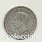 Monedas antiguas de Europa: Inglaterra. 6 Pence. 1946. AR - Foto 1