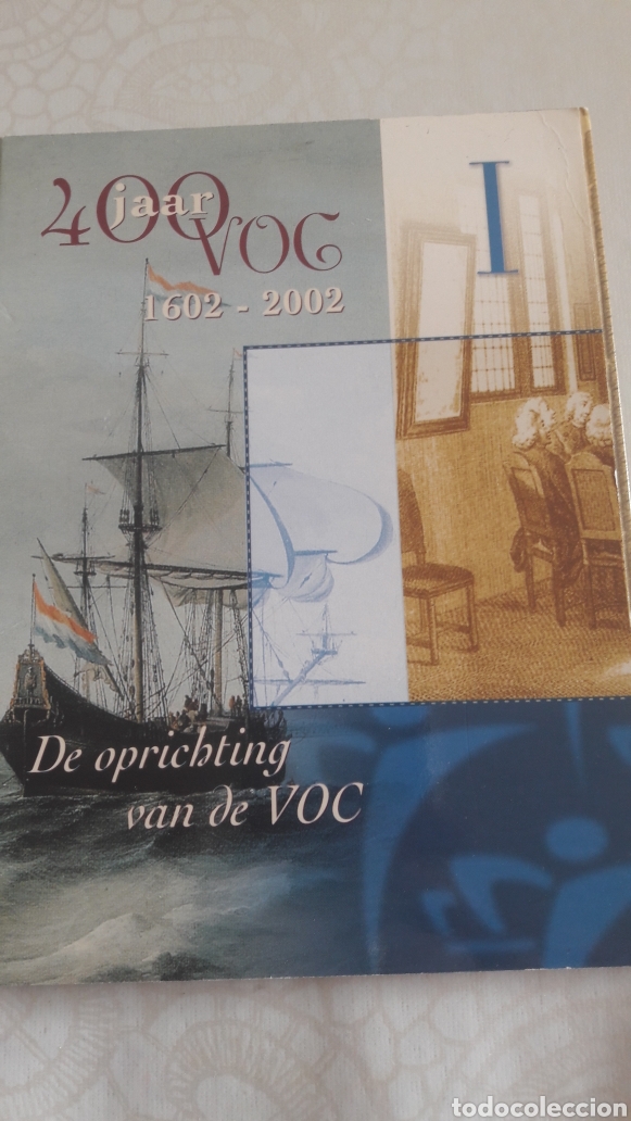Monedas antiguas de Europa: Holanda 2002 8 monedas con moneda plata - Foto 2