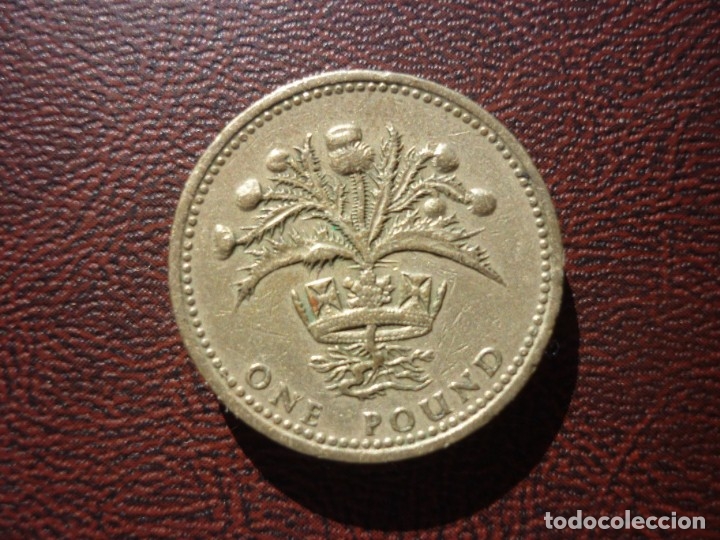 Monedas antiguas de Europa: INGLATERRA, ONE POUND 1980 - Foto 2