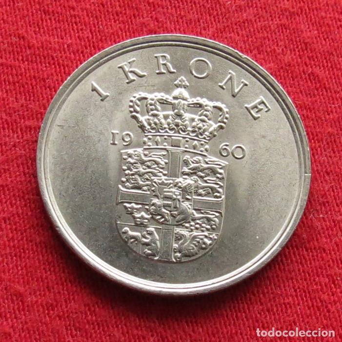Monedas antiguas de Europa: Dinamarca 1 krone 1960 - Foto 1