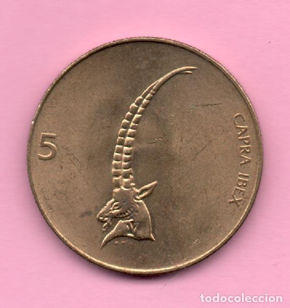 Monedas antiguas de Europa: ESLOVENIA - 5 Tolar