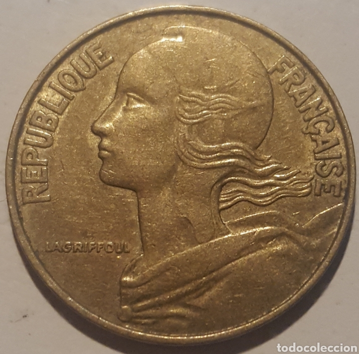 Monedas antiguas de Europa: MONEDA - FRANCIA 20 CENTIMOS 1977 - Foto 2