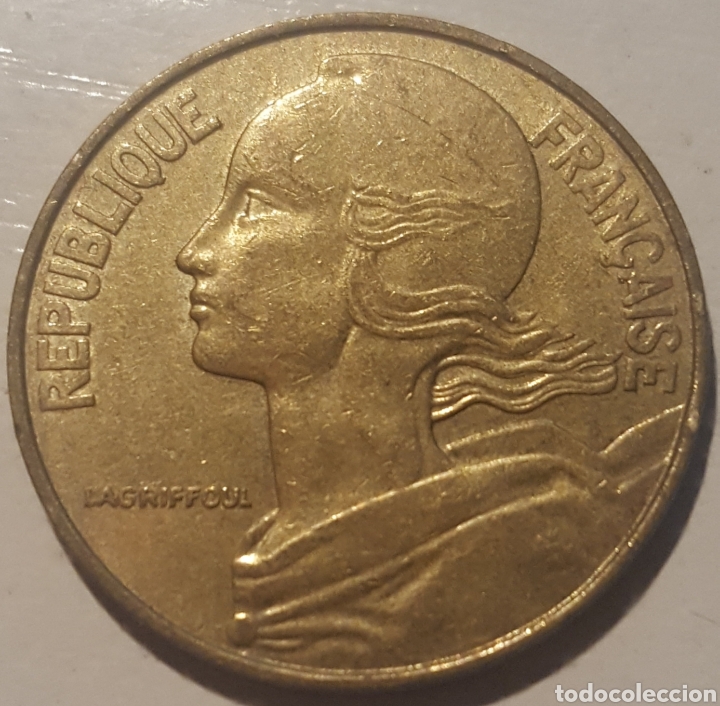 Monedas antiguas de Europa: MONEDA - FRANCIA 20 CENTIMOS 1982 - Foto 2