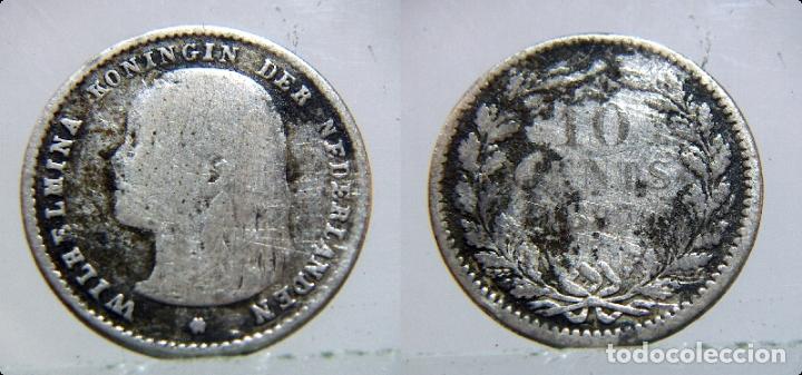 Monedas antiguas de Europa: MONEDA DE HOLANDA 10 CENTIMOS 1897 PLATA - Foto 1