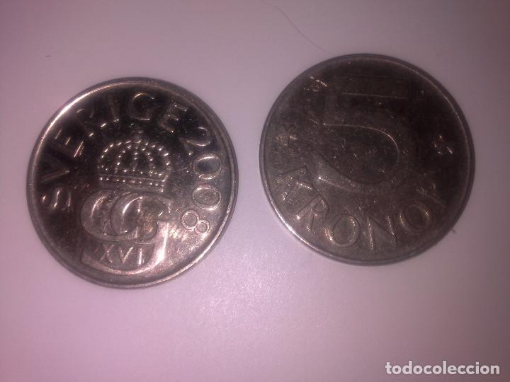 Monedas antiguas de Europa: 5 KRONOR SUECOS A&Ntilde;OS 1987 Y 2008