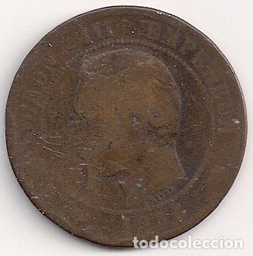 Monedas antiguas de Europa: Francia - 10 cent 1855 - Foto 1