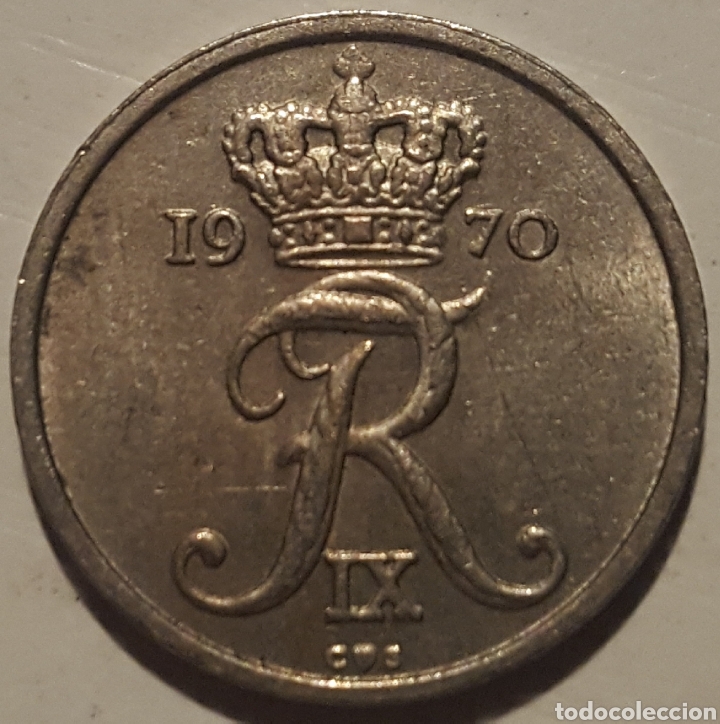Monedas antiguas de Europa: MONEDA - DINAMARCA 10 ORE 1970 - Foto 2