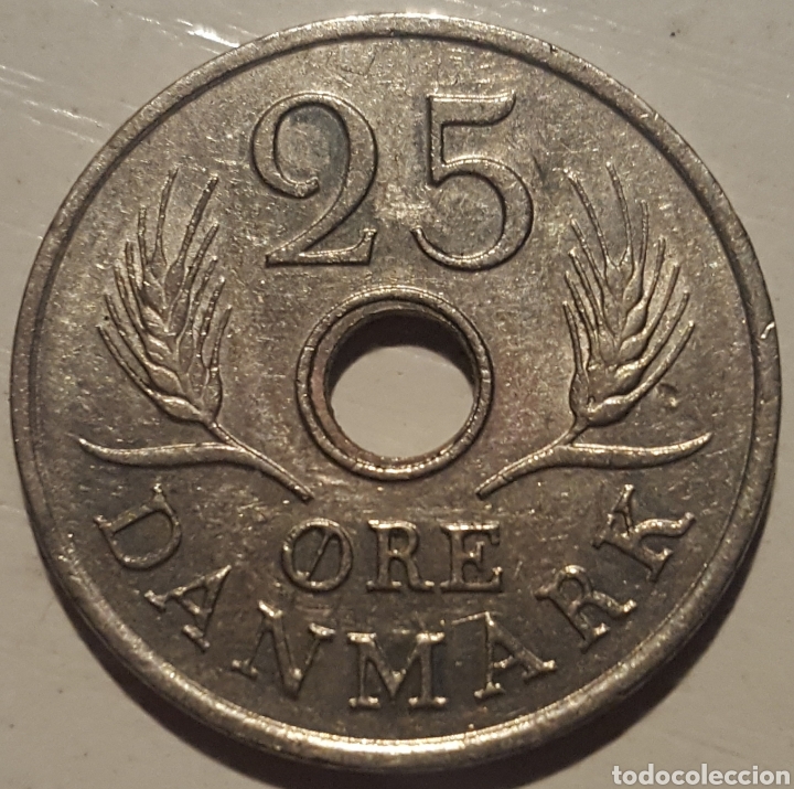 Monedas antiguas de Europa: MONEDA - DINAMARCA 25 ORE 1969 - Foto 1