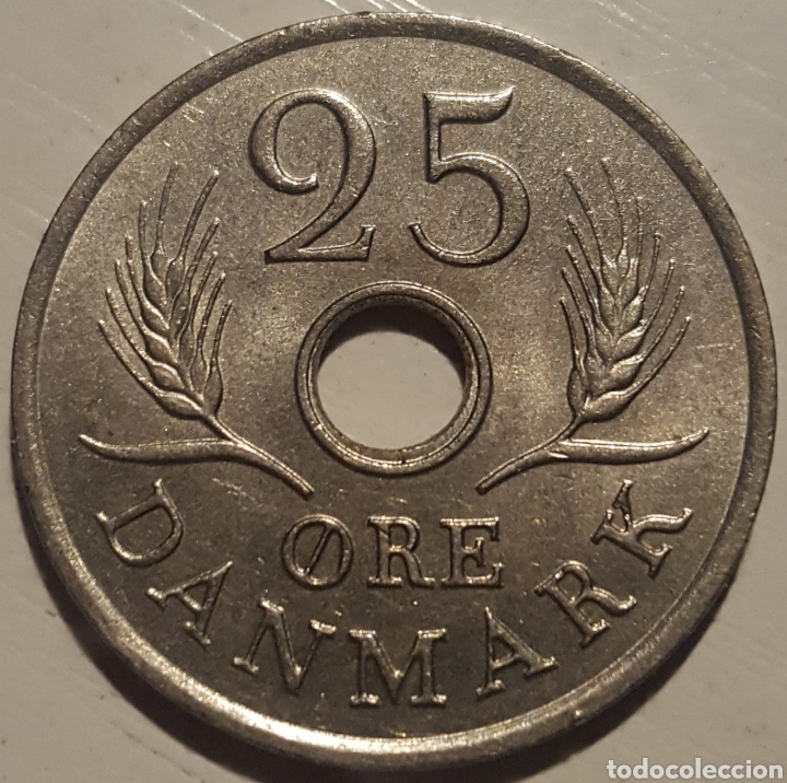 Monedas antiguas de Europa: MONEDA - DINAMARCA 25 ORE 1972 - Foto 1